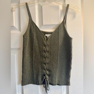 American Eagle Green Sweater Tank. Size Small.